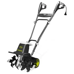 Sun Joe Electric Garden Tiller and Cultivator, Steel Tines, 13.5 Amp, 16 Inch, B - Picture 1 of 9