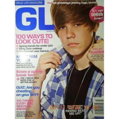 JUSTIN BIEBER gl girls life OOP cody simpson VANESSA HUDGENS miley JUSTICE 100TH - Image 1 of 4