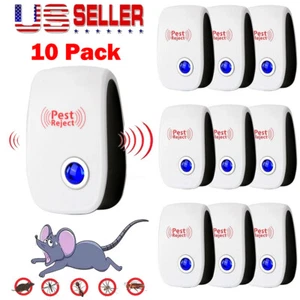 10Lot Ultrasonic Pest Reject Home Control Electronic Repellent Rat Mice Repeller - Picture 1 of 15