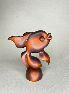 Hand carved wooden " Fish " - Foto 1 di 7