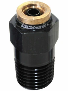 Aeroflow AF121-04-02BLK - Straight 1/8" NPT to 1/4" Nylon Quick Release Fitting - Picture 1 of 1