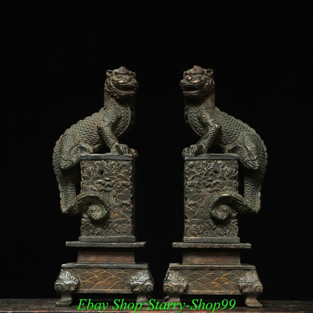 中国古董银牛雕像、动物雕像| eBay