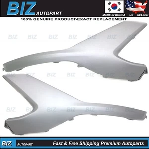 Genuine Front Bumper Skid End Plates LH & RH for 2021-2023 Hyundai Santa Fe - Picture 1 of 9