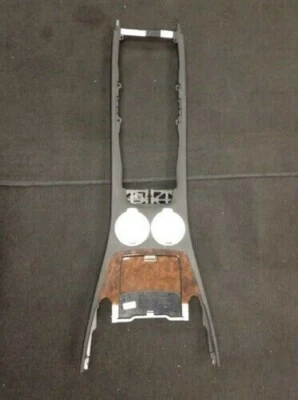 BMW E65 E66 745i 750i 760i Center Console Cup Holder Base Black Leather 7040383 - Image 1 of 4