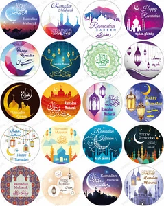 40 Ramadan Mubarak Stickers Labels ramadan Kareem Decorations DIY Cupcakes Picks - Photo 1/1