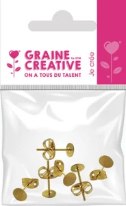 Pendientes Clavo Dorados 3 Pares - Imagen 1 de 2