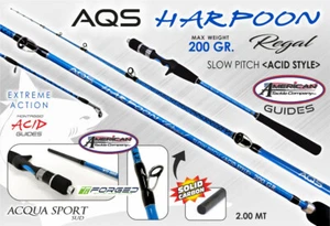 CANNA AQS HARPOON REGAL SLOW PITCH ACID 200 GR mt 2,00 bolentino jig barca - Foto 1 di 1