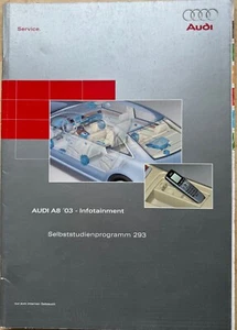 Selbststudienprogramm SSP 293 Audi A8 D3 03´Infotainment Stand September 2002! - Bild 1 von 3