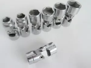 CRAFTSMAN USA 3/8" DRIVE SAE Universal SOCKETS --V--SERIES 7pcs 3/8" to 3/4" - Picture 1 of 10