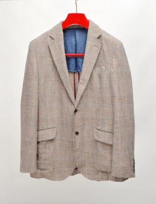 HACKETT Light Weight Check Wool/Linen/Silk 2Btn Blazer EU 52R / UK,US 42R - Image 1 of 4