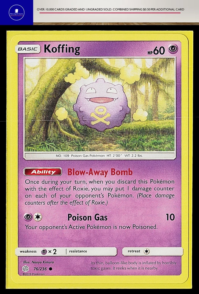 SM - Cosmic Eclipse Koffing #76/236 Common - Image 1 of 1