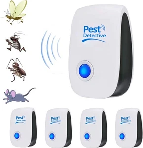 4 Stück Ultraschall Schädlingsbekämpfer elektrisch Steckdose Mückenschutz Mäuse - Bild 1 von 6