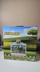 Aquarium Bewegung rotierende tropische Fische Lampe Vintage Uhr New Old Stock selten Y2k - Bild 1 von 4