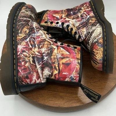 NUEVO CON ETIQUETAS Dr. Martens 1460 CBGB 60 AÑOS MULTI+NEGRO (EDICIÓN LIMITADA) US 10 Foto 1 de 4