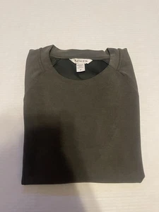 Athleta Sweatshirt Womens M Green Seasoft Pullover Uneven Hem Performance Gym - Picture 1 of 6