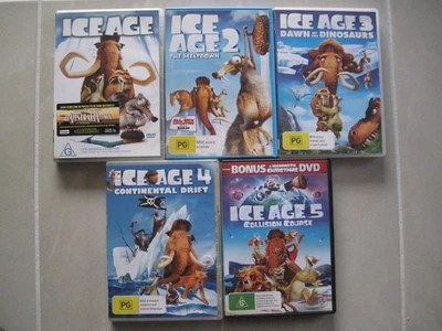 Ice Age 1-5 + A Mammoth Christmas (6 Movies, 5 Box Sets, DVD), Reg 4-Free FAST P - image 1 of 4