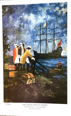 GEORGE RODRIGUE LUCHA POR UN IMPERIO - SAGA OFF THE CAJUNS 8 x 12 1/4 #LTD. con certificado de autenticidad Foto 1 de 4