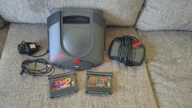 Atari Jaguar Console AS-IS For Parts/Repair + 2 Working Games & OEM Controller