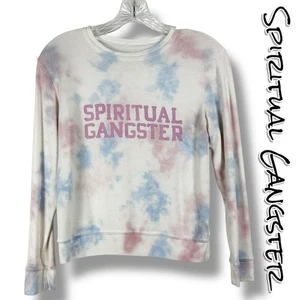 Spiritual Gangster Savanna Tie Dye Logo Sweatshirt Pastel Girls Size Medium/12 - Picture 1 of 11
