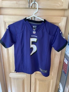 Baltimore Ravens JOE FLACCO nfl Jersey YOUTH KIDS BOYS CHILDRENS L/7 (6-7yrs) - Picture 1 of 7