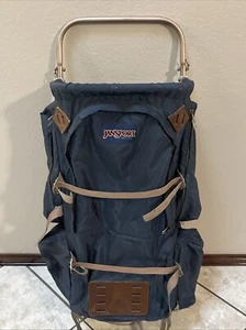 Vinatge Heavy Duty Jansport Hiking Travel Backpack Rare Hike shelf Metal Frame - Picture 1 of 5
