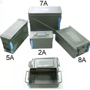 Original Bundeswehr Munitionskiste US Munitionskiste Metall Werkzeug Lagerbox - Bild 1 von 18