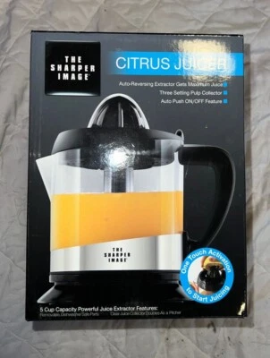 NEW The Sharper Image Citrus Juicer -5 Cup. Healthy New Year! Free Shipping - Image 1 of 3