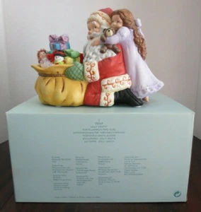Partylite P8569 Statuina portacandele Jolly Babbo Natale luce tè - Foto 1 di 12