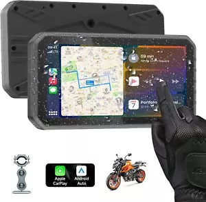 6.25" Motocicleta CarPlay/Android Pantalla Automática Impermeable Navegación GPS para Motor - Imagen 1 de 9