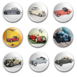 INSIGNIAS DE BOTÓN 25mm X9 con el tipo Jaguar SS. - Imagen 1 de 1