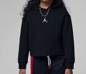 Air Jordan Girls Size 6 Pullover Hoodie- Black - Picture 1 of 4