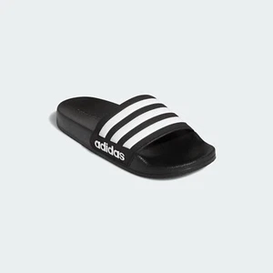 Little Kid's Adidas Adilette Shower K Slides Core Black/Cloud White (G27625) - Picture 1 of 5