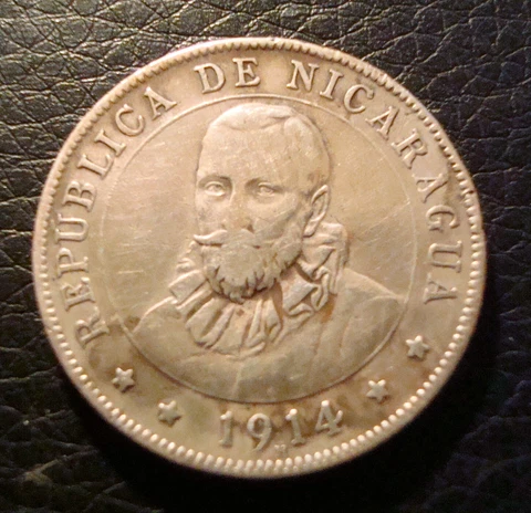 1914-H Nicaragua 25 centavos Cover