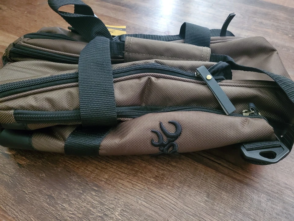 Browning Shooting Bag Fortress 2 Tone Black/brown range bag blind bag Hunting - Image 1 of 4