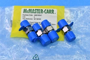 (4) McMaster-Carr 37 Degree Male Pipe Adapter-Flared 1/4" Tube Fitting 50715K162 - Picture 1 of 3
