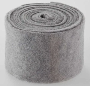 1m Topfband*Filzband*b=15cm*s-grau GR18*SchafWolle-Filz*Deko-Band*Basteln - Bild 1 von 1