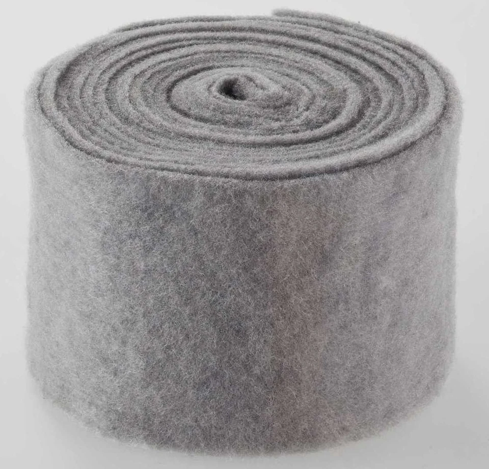 1m Topfband*Filzband*b=15cm*s-grau GR18*SchafWolle-Filz*Deko-Band*Basteln - Bild 1 von 1
