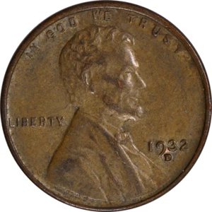 1932-D Lincoln Wheat Cent 1c - VF - Sharp Details w/ Strong Date / Mintmark - Picture 1 of 2
