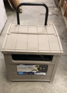Suncast 7604135 150 ft. Free Standing Hideaway Hose Cart with Hose Guide, Brown - Picture 1 of 9