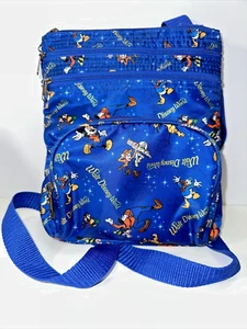 Walt Disney World Small Crossbody Blue Bag w/Characters - EUC - Picture 1 of 7