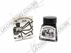 WINSOR & NEWTON - BLACK INDIAN INK - 14 ml - Picture 1 of 1