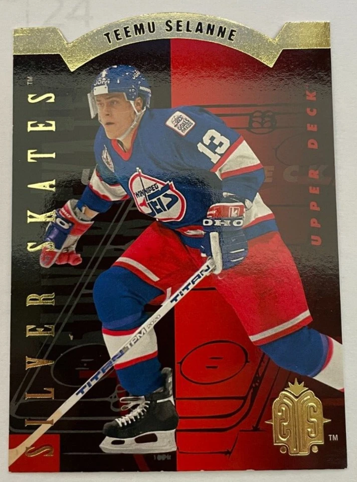1993-94 Upper Deck Silver Skates Die Cut #R2 Teemu Selanne GOLD - Image 1 of 1