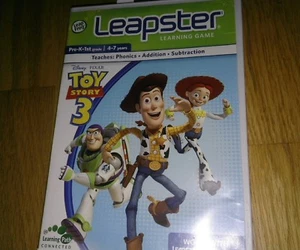 3 VTECH LEAPSTER LEARNING EDUCATIONAL GAME CARTS-TOY STORY 3 -DISNEY ENCHANTED - Picture 1 of 3