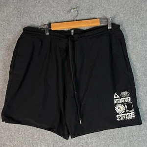 Volcom Boardshorts Mens 38 Charcoal Drawcord Swim Surf Beach Pockets - Picture 1 of 10