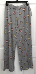Simple Pleasures Gray Cupcake Soft Lounge/Sleep Wide Leg Pants-Women's Size S - Picture 1 of 2