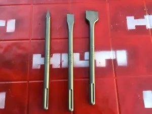 HILTI TE TOP CHISEL SET , MADE GERMANY , ORIGINAL SDS TOP , FAST SHIPPING - Picture 1 of 6