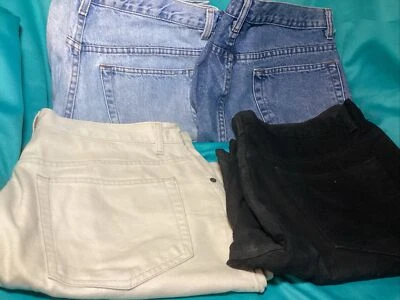 Vintage Honors Washed Broken In Casual Cotton Dad Denim Jean Shorts Men 36~Lot/4 - Image 1 of 4