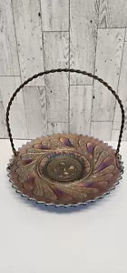 Dugan Antique Carnival Glass Purple Roundup With Original Handle!!! Gorgeous! - Picture 1 of 7