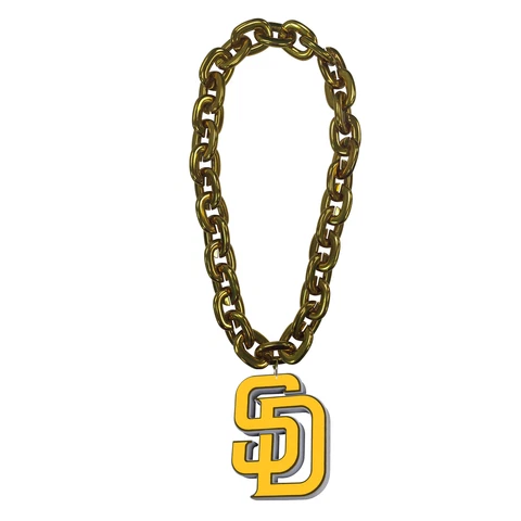 San Diego Padres MLB Fan Chain 10 Inch 3D Foam Magnet Necklace Cover