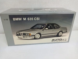 Autoart Millennium BMW M 635 CSI Lachs Silver Met. 70526 Diecast 1/18-Y1-E15 - Foto 1 di 10